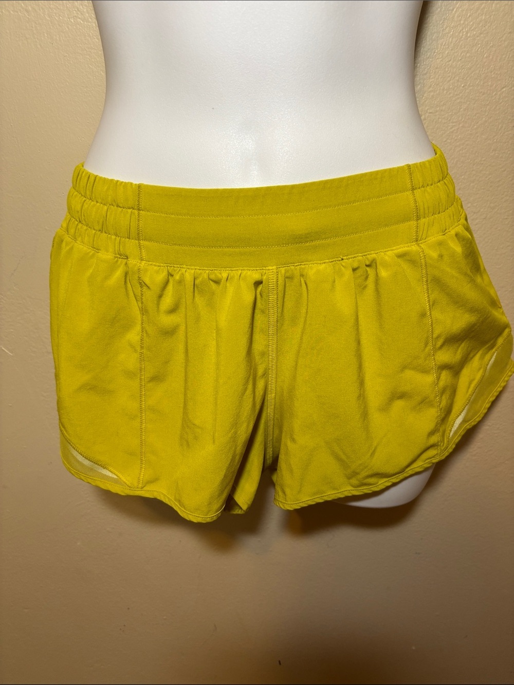 lululemon athletica Bright Yellow Running Shorts